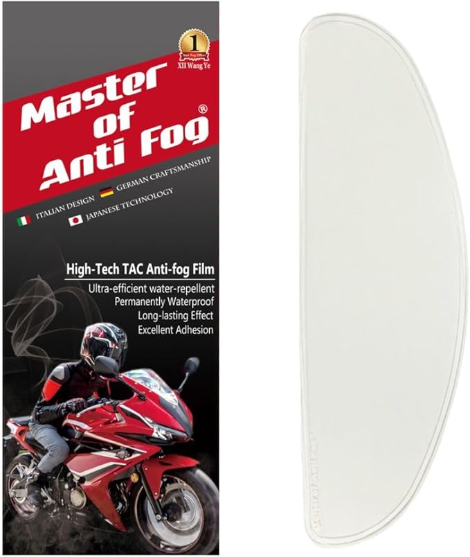 XII WY Universal Motorcycle Full Face Helmet Shield Anti Fog Film,Clear Visor Lens Insert Fog Resistant Waterproof Sticker