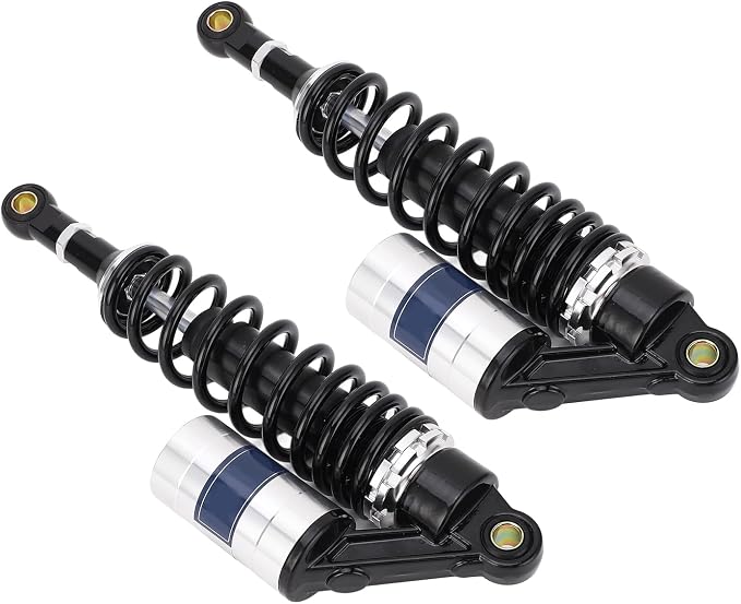 Keenso Aluminum Motorcycle Shock Absorbers, 13.5 Inch for ATV Quad Dirt Sport Bikes
