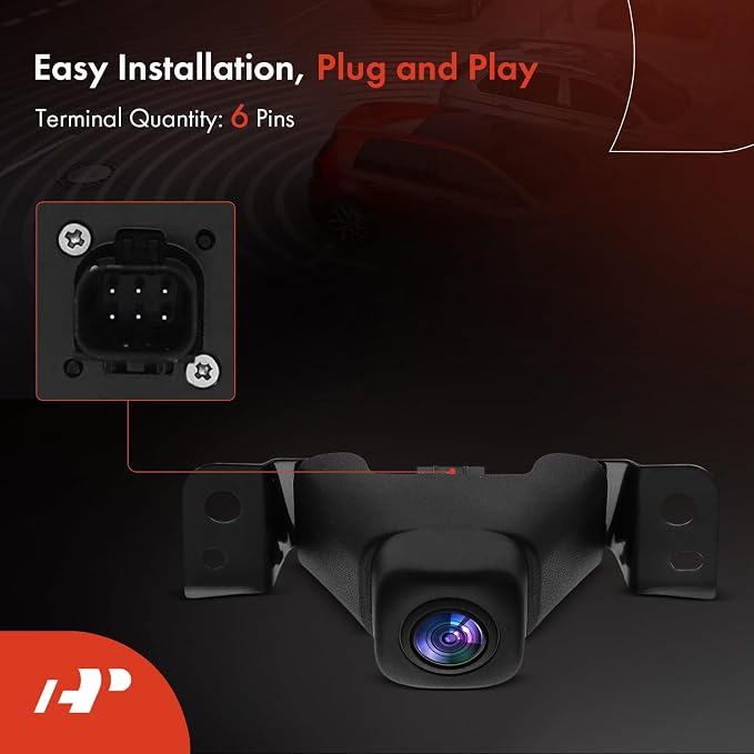 A-Premium Front View Backup Camera Compatible with Toyota | Parking Camera for 2019 2020 2021 2022 RAV4