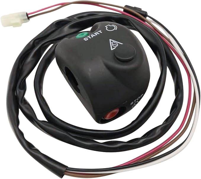 Handlebar Start Stop Kill Switch Box Aassy & Safety Lanyard for Yamaha WaveRunner 500 WR500 650 WR650/WRA650/WRB650 700 WRA700/WRB700/XL700 WaveBlaster 700 WB700 WaveRaider 700 RA700 1100 RA1100