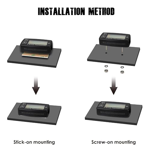 LCD Display Digital Engine Temperature Gauge Thermometer Waterproof Thermometer is Designed to Measure Engine Temperatures Such as Ships,Lawn Mowers,Snowblowers,Chainsaws,etc