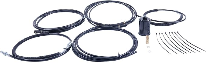HOLDWELL Fuel Line Replacement Kit NFR0008 FL-GM43C-V Compatible with Chevrolet/GMC Suburban 1998-1999 (Black, 1x Kit)