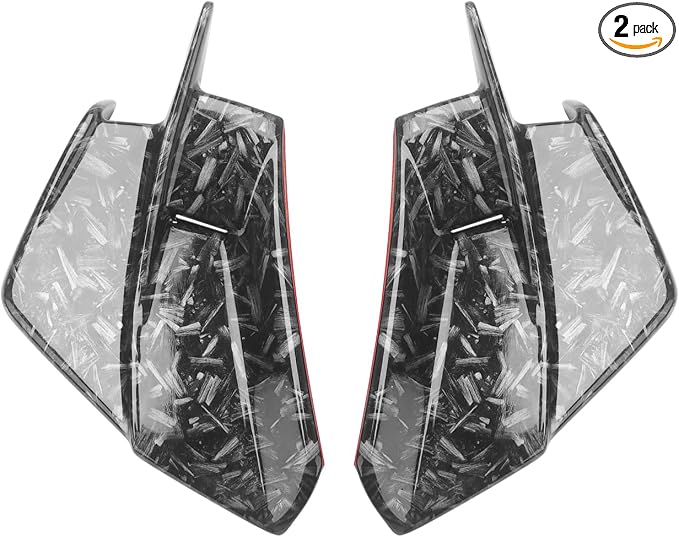 Motorcycle Winglets Wind Deflector Fairing Kits for Kawasaki Ninja ZX-4RR ZX-4R ZX-25R 2019-2024 Winds Spoiler Trim Exterior Adhesive Accessories (Forged Color)