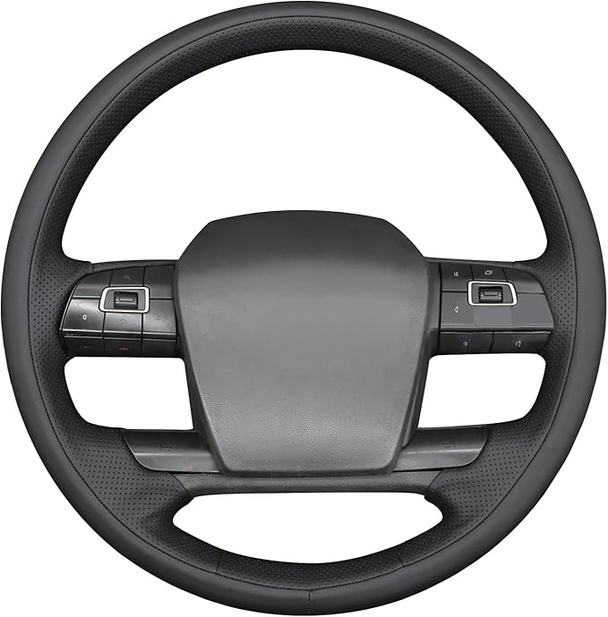 MEWANT Hand Sewn 3D Style Steering Wheel Cover Wrap for Volvo VNL VNR FM FH 2017-2025 Steering Wheel Accessories for Volvo FM