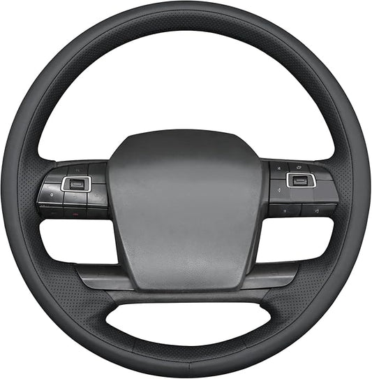 MEWANT Hand Sewn 3D Style Steering Wheel Cover Wrap for Volvo VNL VNR FM FH 2017-2025 Steering Wheel Accessories for Volvo FM