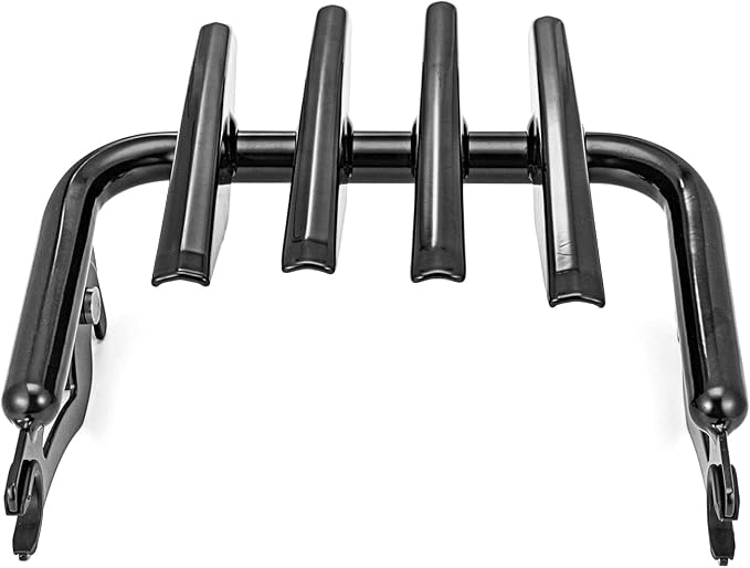 Mofun Detachable Luggage Rack Gloss Black Compatible with Harley Touring, Stealth Style Luggage Rack Fit Street Electra Road Glide Road King 2009-2025 Accessories
