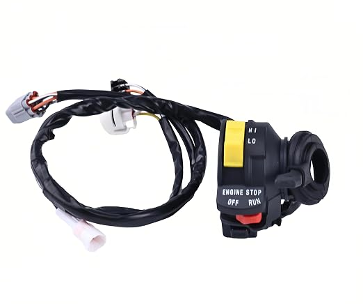 Left Handlebar Start Stop Kill Headlight Switch 37400-45G00 Compatible with Suzuki 2006-2009 LTR450 LTR450Z QuadRacer 450