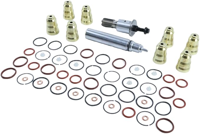 Injector Sleeve Cup Removal Installation Tool Kit with O-Ring Seal Kit 1823492C97 Compatible with 1994-2003 Ford 7.3L Navistar DT466E T444E