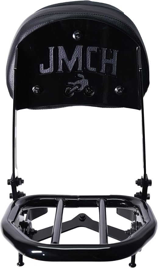 JMCHstore Backrest Cargo Rack for Coleman CT200UEX Mini bike 196cc, Adjustable Sissy Bar for Axis M200 Viper Hisun 200-3 200cc Trail bike Cushion Luggage parts