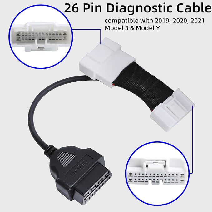 Diagnostic Service Cable Kit Compatible with Model 3/Y & Model S/X, OBD2 Diagnostic Cord OBD Repair Support Cable Replacement for 1137658-00-C,1013230-00-A,1930388-00-A