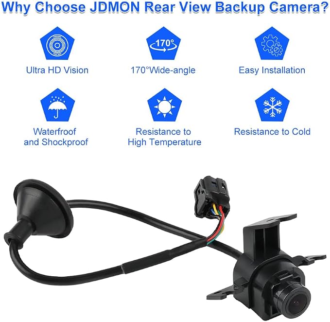 JDMON Backup Camera Replacement for Hyundai Elantra N Line 1.6L 2.0L 2021 2022 2023 Reverse Rear Park Assist Camera Replacement for 99240AA200 99240AA210 99240-AA200 99240-AA210