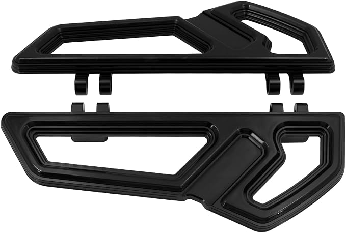 Motorcycle Driver Floorboards Rider Front Footboards Pedal Foot Peg Fit For Harley Touring Road King Road Glide Electra Glide Street Glide Softail Dyna 1986-2025 Full black