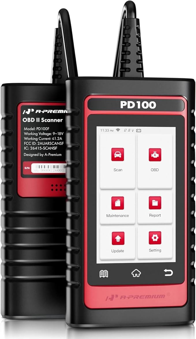 A-Premium 2025 PD100F for Ford Lincoln Mercury Full System OBD2 Scanner Diagnostic Tool, Bi-Directional Code Read Scan Tool, Full Reset (EPB/ABS/Oil/SAS/TPMS), Battery Register, with Live Data