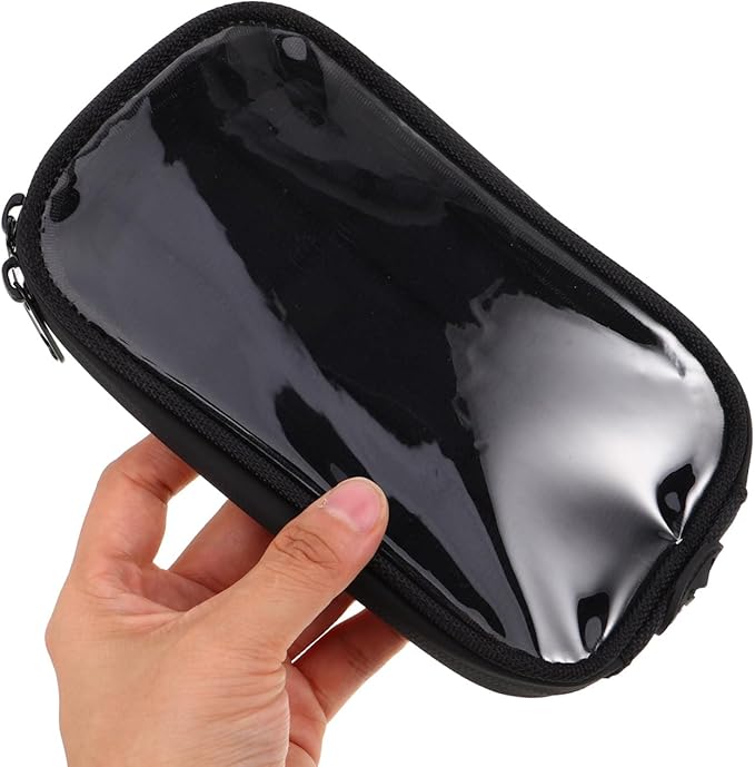 Waterproof Motorcycle Tank Bag with Magnetic Attachment and Touchscreen Phone Holder Compact Gas Tank Storage Pouch for Motorbikes Scooters and Electric Bikes