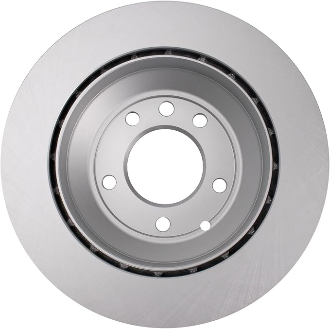 TRQ Rear Brake Rotor Set Coated Compatible with 2007-09 Audi Q7 2014-15 Audi Q7 2004-08 Volkswagen Touareg 2011-17 Volkswagen Touareg