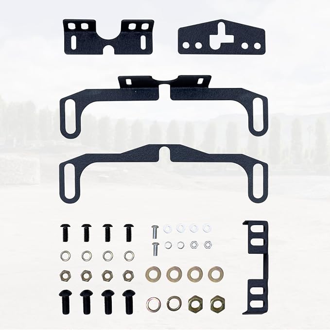 Front Camera Relocation Bracket Compatible with 2021 2022 2023 2024 2025 Ford Bronco | Corrects 360 View with Winch Bumper | Adjustable for Different Setups