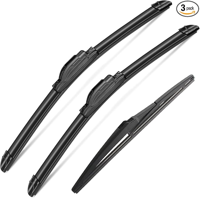 3Pcs Windshield Wipers for Toyota Highlander 2020 2021 2022 2023, Original Equipment Automotive Replacement Windshield Wiper Blades for My Car - 26"/18"/10" (Pack of 3) J- HOOK