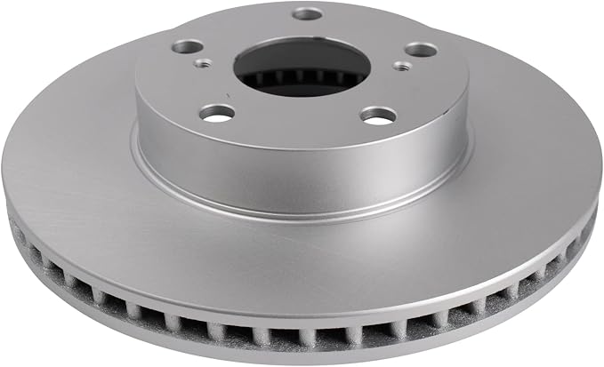 TRQ Front Brake Rotor Set G Coated Vented Compatible with 2005-2015 Toyota Tacoma