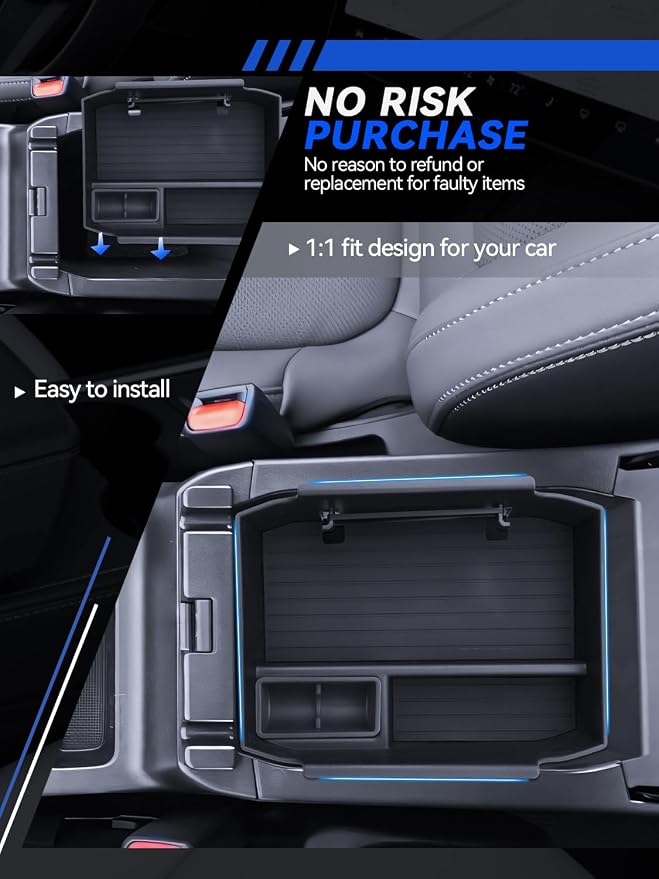 Outback Center Console Organizer for 2026 Subaru Outback (Wilderness/Premium/Limited/Touring/Limited XT/Touring XT) Accessories Armrest Tray Middle Storage Box Insert Container Durable