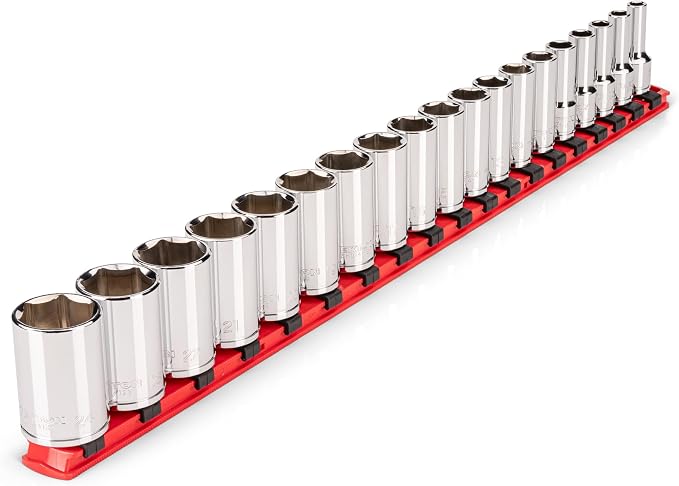 TEKTON 3/8 Inch Drive 6-Point Socket Set, 19-Piece | SHD91120