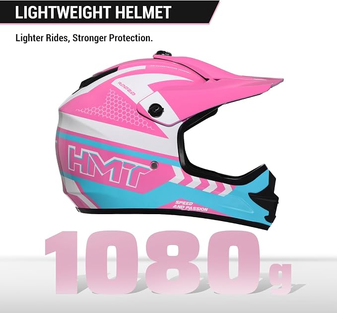 Youth Dirt Bike Helmet DOT Approved, Kids Motocross Full Face Helmet with Adjustable Goggles Riding Gloves & Storage Bag, Off-Road Sport Gear Set for Boys Girls ATV UTV