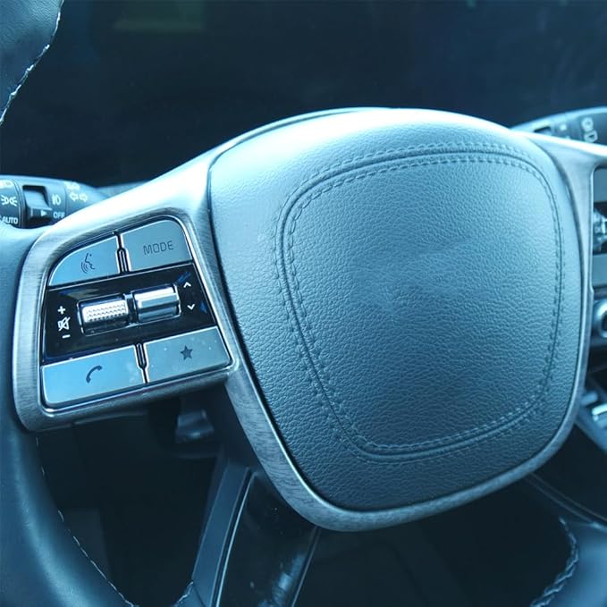 YOUTOOCAR Wood Grain Steering Wheel Cover Trim Compatible with 2020-2024 Kia Telluride 2019-2020 Kia Sorento 2021-2024 Kia Barui Accessories