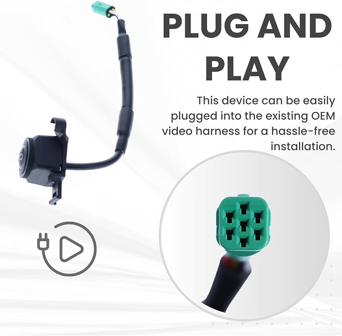 Backup Camera Replaces for 2018 2019 2020 Toyota Camry/Camry Hybrid Left Side View OE Part # 8679006070 | 86790-06070