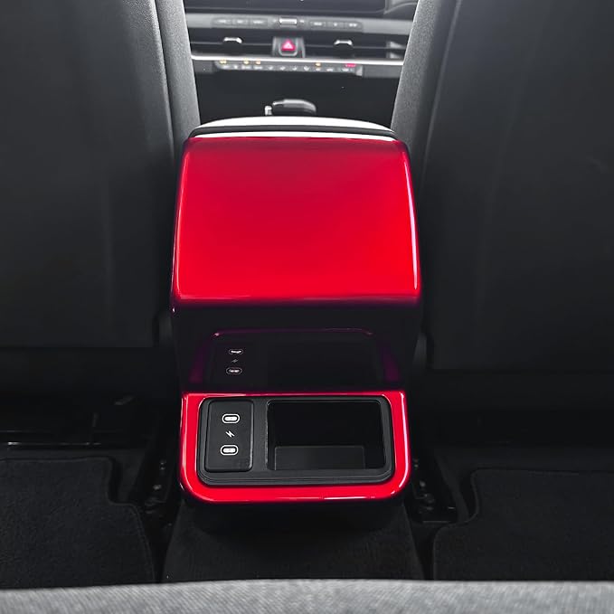 Rear Air Conditioning Vent Outlet Cover Trim Compatible with Kia K4 2025-2026 Accessories (Red)