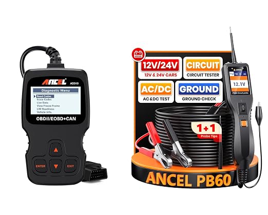 ANCEL AD310 Classic Enhanced Universal OBD II Scanner + ANCEL PB60 Automotive Circuit Tester