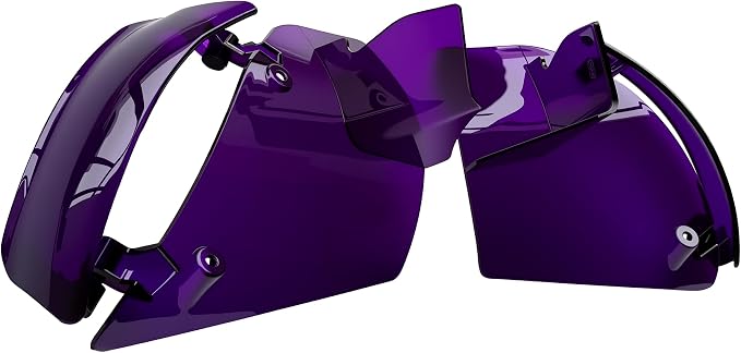 Side Wings Wind Air Deflector Fairing Fit for Harley 2024-2026 CVO Road Glide ST FLTRXSTSE 2024-2026 Road Glide FLTRX 2023-2025 CVO Road Glide FLTRXSE (Purple)
