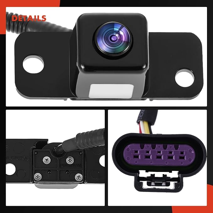 A-Premium Rear View Backup Camera Compatible with Chevrolet & Cadillac | Parking Camera for 2007-2008 Avalanche, 2007-2008 Escalade EXT - Replace# 15862575