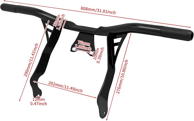 Motorcycle Crash Bar Engine Guard Highway Crash Bar Fit for Harley Touring Street Glide Road Glide Road King Electra Glide Ultra (2014-2023 Touring)