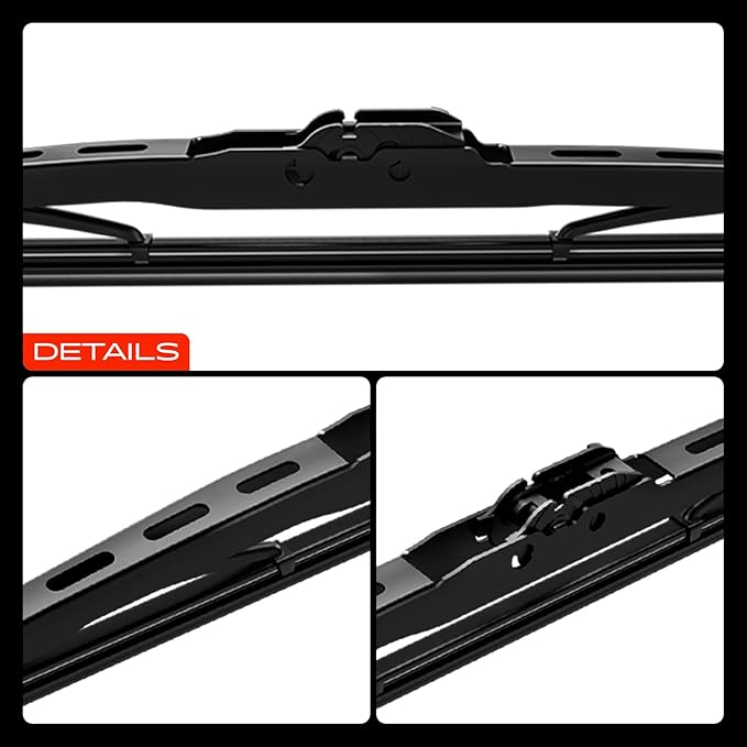 A-Premium 26"+23"+12" Windshield Wiper Blades Compatible with Toyota Sequoia 2008-2022 - Front Rear Wipers Blade Set for TL2/Hook Arm Connector, with Wear Indicator & Towel (Pack of 3)