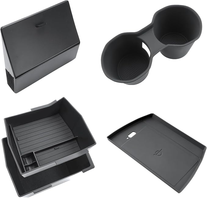 5PCS for Forester Center Console Organizer for 2025 Forester (Base/Sport/Limited/Touring) Middle Armrest Storage Box,Non-Slip Waterproof Interior Accessories - NOT for 2025 Wilderness,NOT FOR 2026