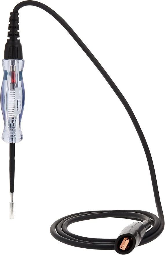 OTC 3634 Heavy-Duty Straight Cord Circuit Tester - Designed for Testing Electrical Circuits and Locating Shorts, Grounds, and Open Circuits on 6V and 12V Systems; 5-Foot Cord