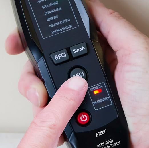 Triplett ET550 AFCI/GFCI Receptacle Tester