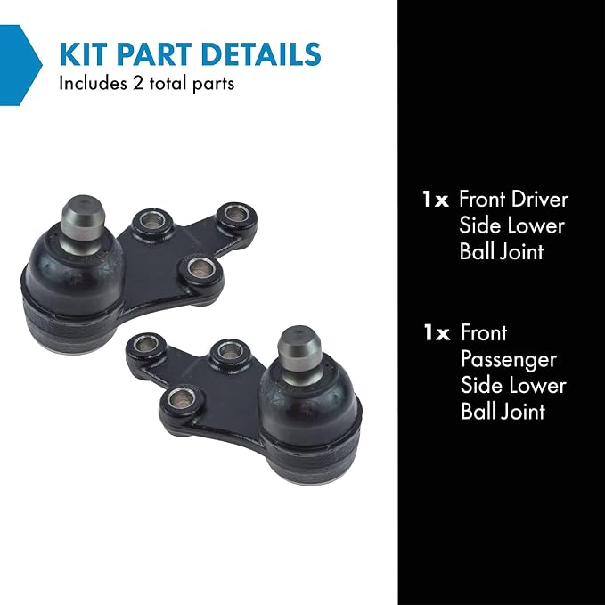 TRQ Front Lower Ball Joint Set Compatible with 2007-2008 Hyundai Entourage 2007-2012 Veracruz 2006-2014 Kia Sedona