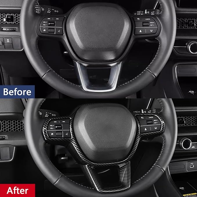 Car Accessories Fit for Honda CR-V CRV 2023 2024 Interior Button Cover Trim Strips (Carbon Fiber Style) ABS 1 PC