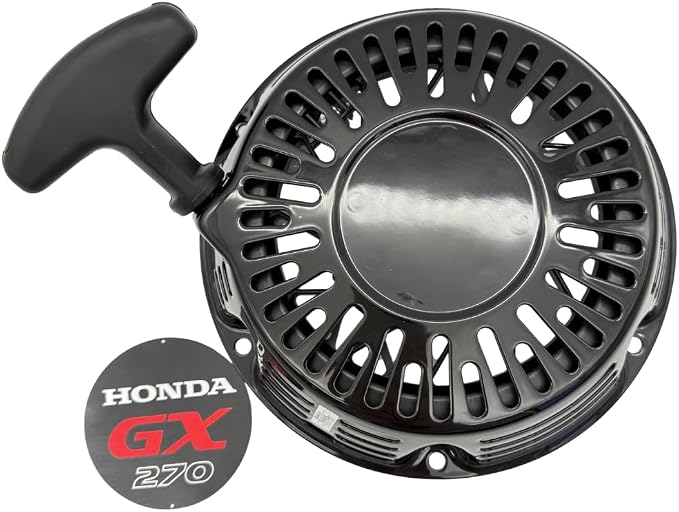 KINDZA Genuine 28400-Z5K-305ZB Recoil Starter Assembly with Genuine Emblem 87521-Z5K-000 for Honda GX270 GX240 Engines WT30XK4 FRC800 Superseded by 28400-Z5K-013ZA