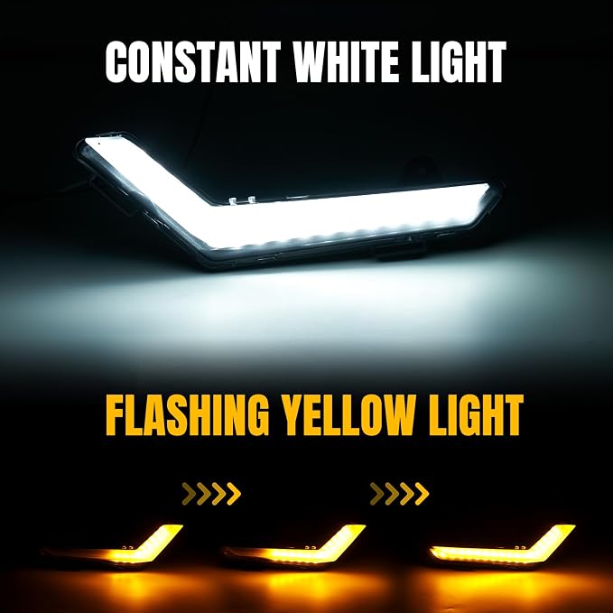 A & UTV PRO Upgraded Flashing Turn Signals Lights for 2020-2025 Can Am Defender Max / 2021-2025 Commander Max Accessories Running LED Turn Signal Kits 2PCS
