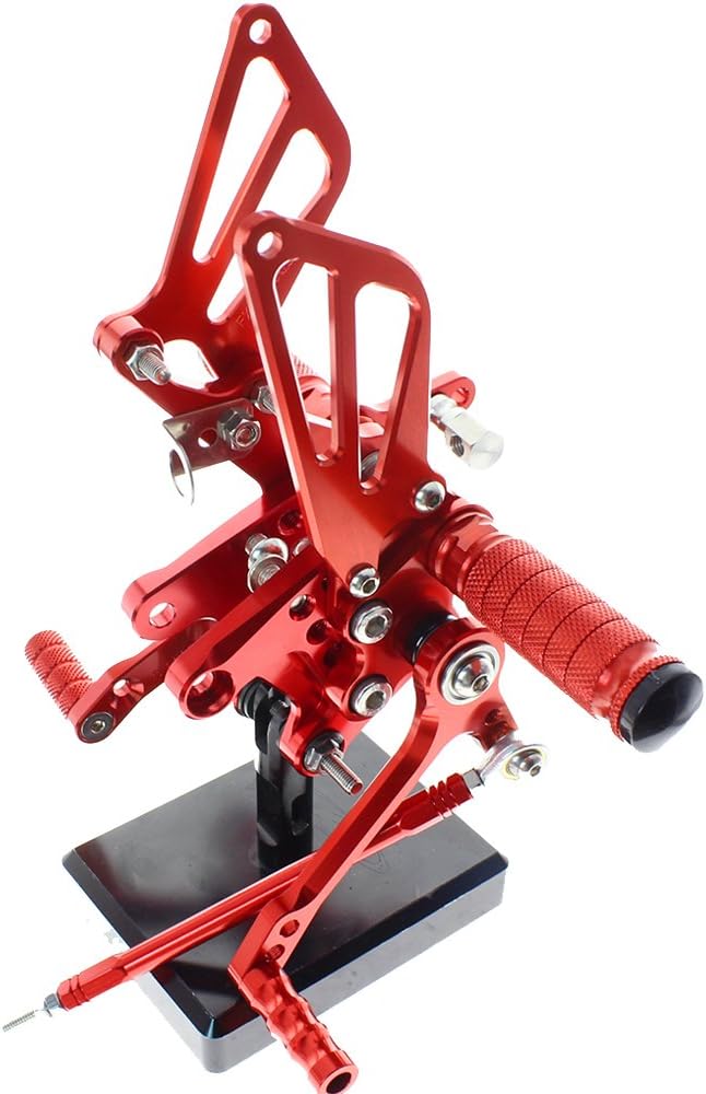 Sunrivery Motorcycle Rearsets Footpegs For GSXR750 GSX-R600 1996-2005,SV650/SV650S SV1000/S 1998-2014,GSXR1000 2000-2004
