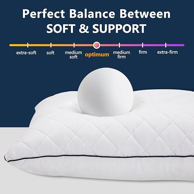 1 MIDDLE ONE Body Pillow, Memory Foam Body Pillows for Adults Sleeping, Long Pillow for Bed, Big Large Firm Full Body Pillow for Side Sleeper, 20x60 Inch (White)