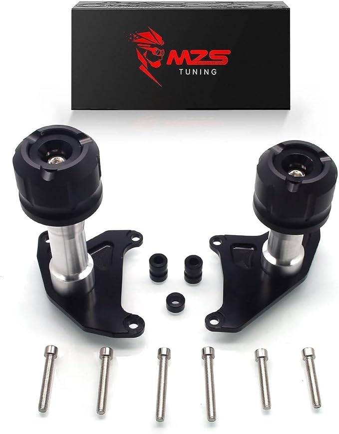 MZS Motorcycle Frame Sliders Compatible with GROM MSX125 2013-2020, Falling Crash Protector Engine Guards Accessories No Cut Kits Black