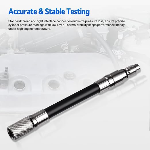 5608 12mm Compression Tester Adapter Compatible with 2008 and Newer Ford 4.6L, 5.4L, 6.8L 3-Valve Engines with 12mm Spark Plug
