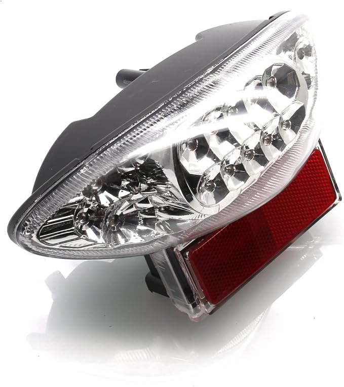 MZS Motorcycle Tail Light LED Integrated Turn Signal Blinker Clear Compatible with HAYABUSA GSX1300R GSXR1300 1999-2007 / GSX600 GSX600F GSX750 GSX750F 2003-2006
