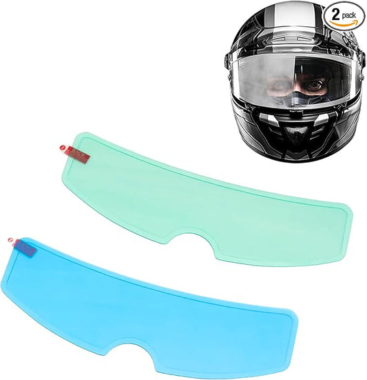 Universal Helmet Visor Anti-Fog Film + Rainproof Film - 2 PCS for Motorcycle Helmet Lens, Alternative to Insert Lens - Ultra HD Shield Films, Anti-Steaming, Safer Rides (Style B)