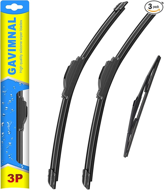 Gavimnal® 28"+20"+16" Silicone Wiper Blades Replacement For Toyota Sienna 2011-2020,All-Season Front Rear Windshield Wiper Blades(Set of 3)