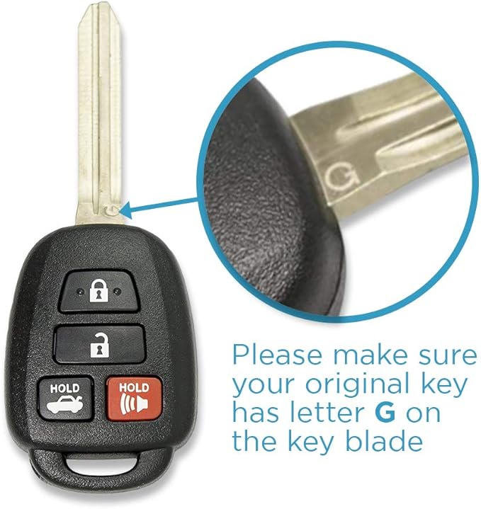 Keyless2Go Replacement for New Keyless Entry Remote Car Key for Vehicles That Use HYQ12BDM with G Chip (2 Pack)