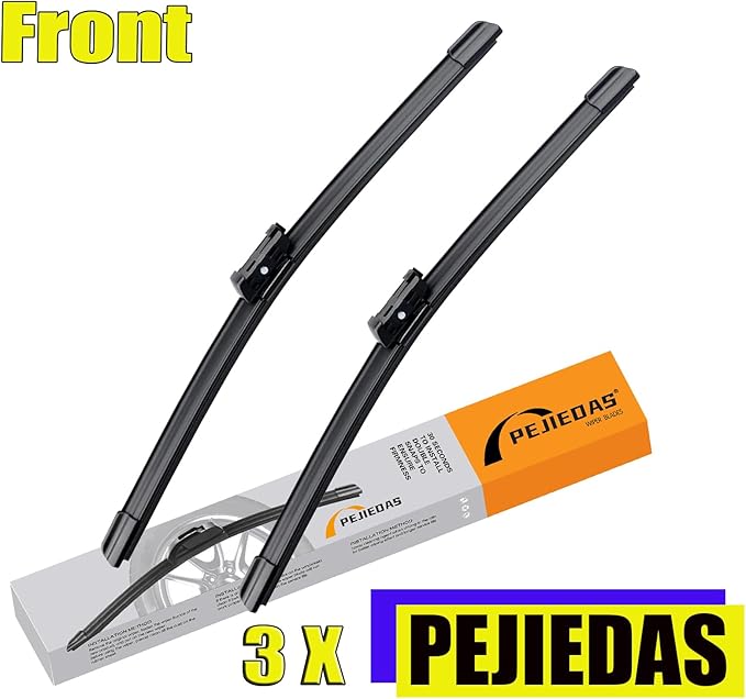 3 x OEM Wiper Blades, Replacement Wiper Blades for Volkswagen Tiguan 2018 2019 2020 2021 2022 2023 2024 2025, (25“ & 22” Front Wipers + 15” Rear Wiper Blades)