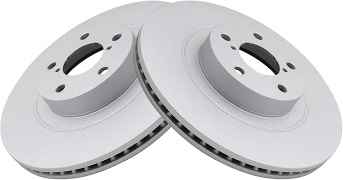 TRQ Front Disc Brake Rotor Pair Set for 2004-2006 Baja / 2013-2018 BRZ / 2009-2018 Forester / 2013-2016 FR-S / 2008-2014 Impreza / 2006-2014 Legacy / 2005-2014 Outback / 2013-2015 XV Crosstrek